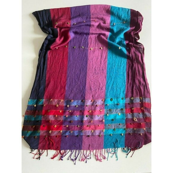 Colorful One Size Women Scarf - Picture 2 of 5